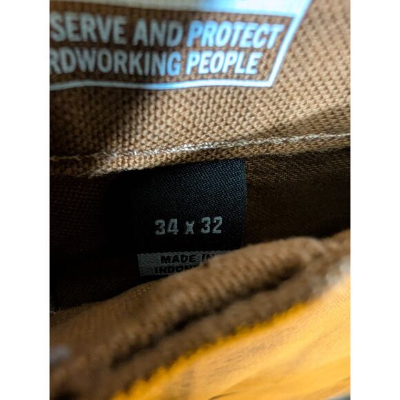 Carhartt Utility Work Pants Men 34x32 Brown Rugged Flex Relaxed Double-Front NWT - Picture 4 of 4